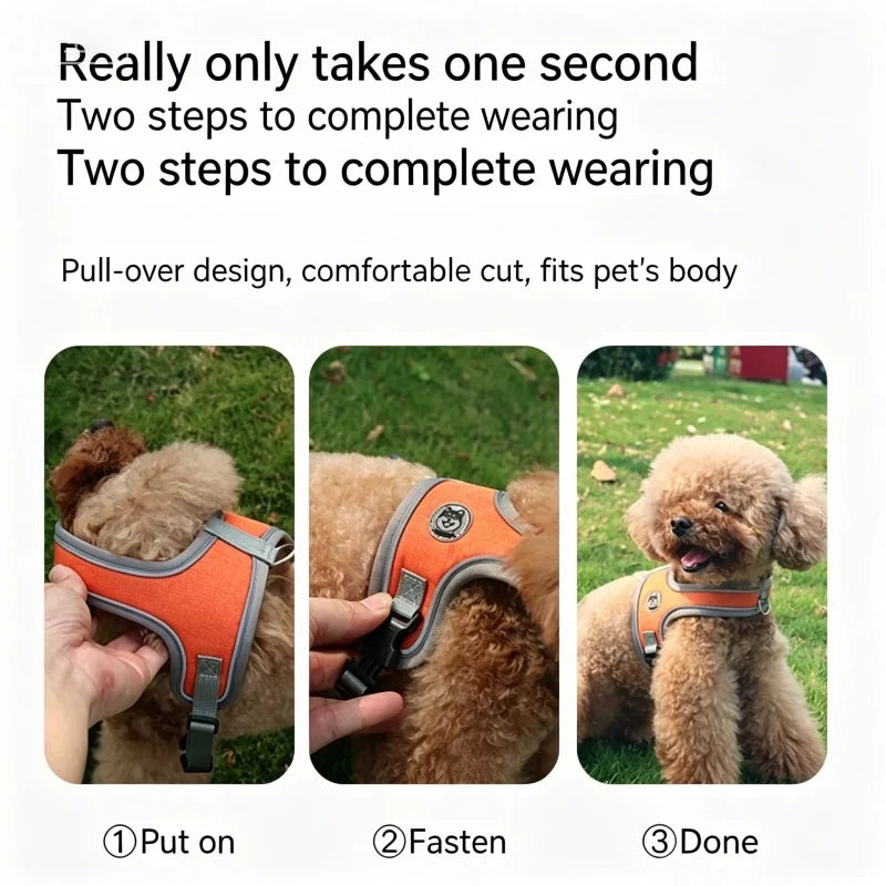 Dog Collars Pet Harness No Pull Nylon - MyPetDollar.com