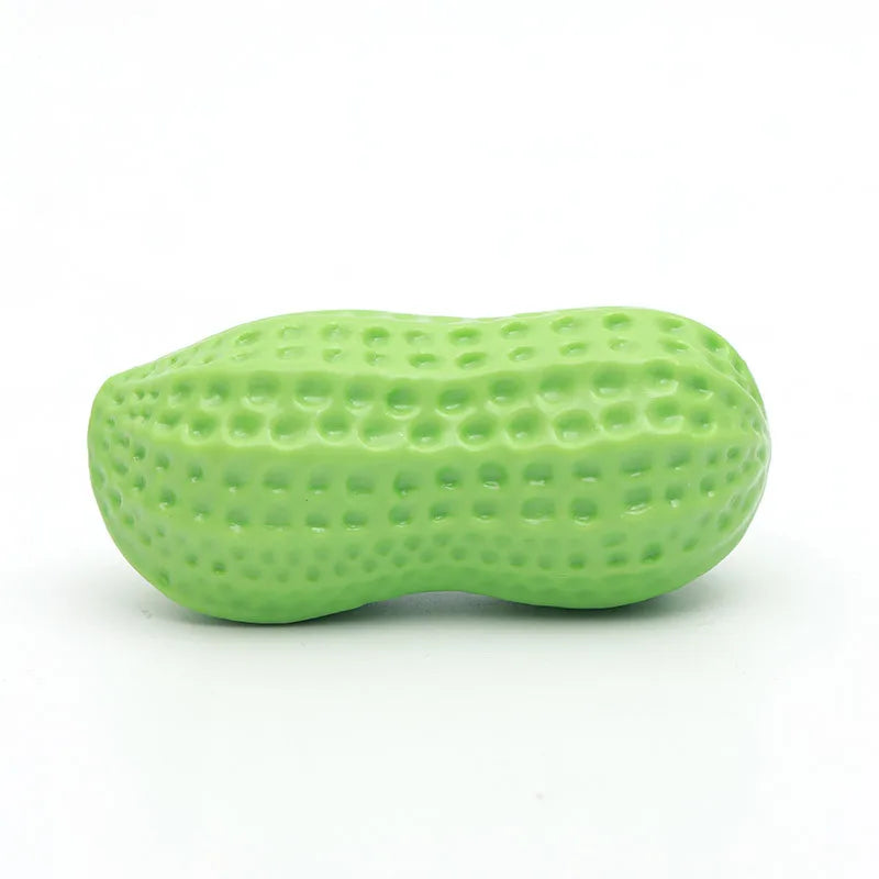 Rubber Dog Chewing Toy Simulation Peanut Squeaking Plaything Grinding