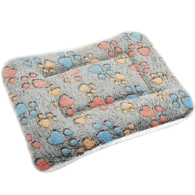 Thick Soft Flannel Pet Blanket Warm Fleece Sleeping Pad