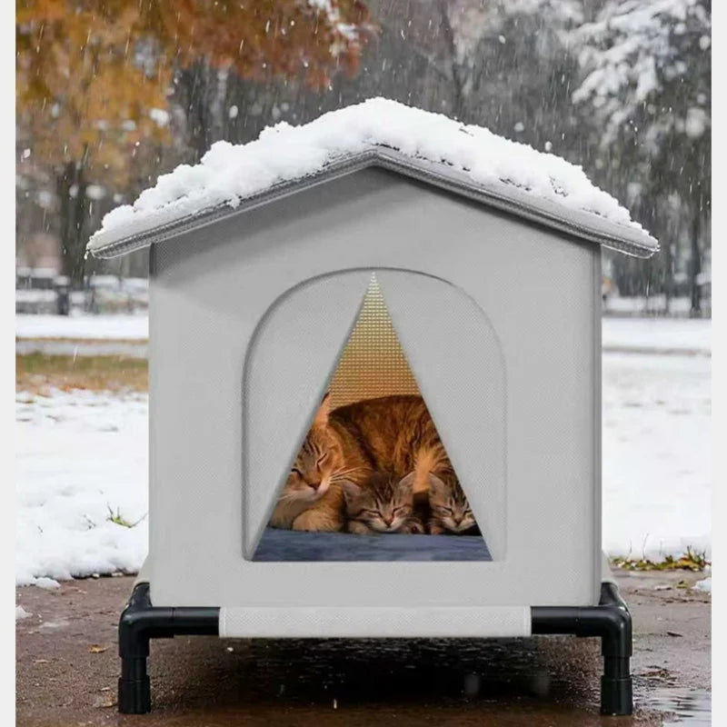 Outdoor Cat House Waterproof Foldable Stray - MyPetDollar.com