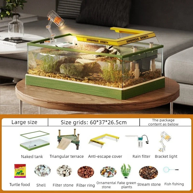 Turtle Terrarium Glass Anti-escape Turtle - MyPetDollar.com