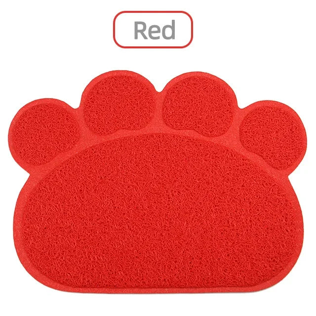 Dog & Cat Feeding Pad Paw Shape Bed