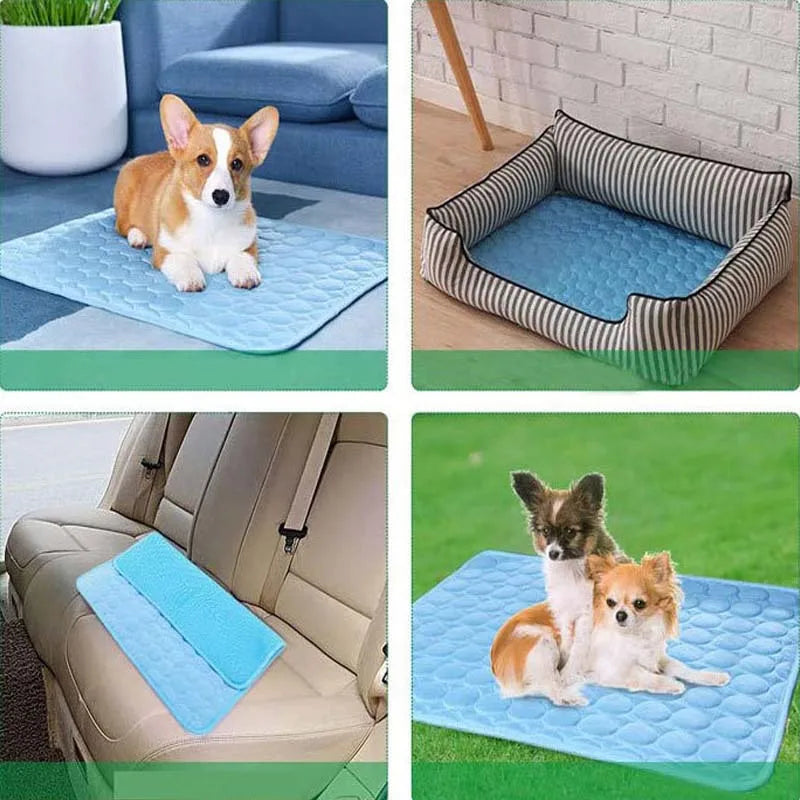 Summer Dog Cooling Mat Cat Durable Blanket - MyPetDollar.com