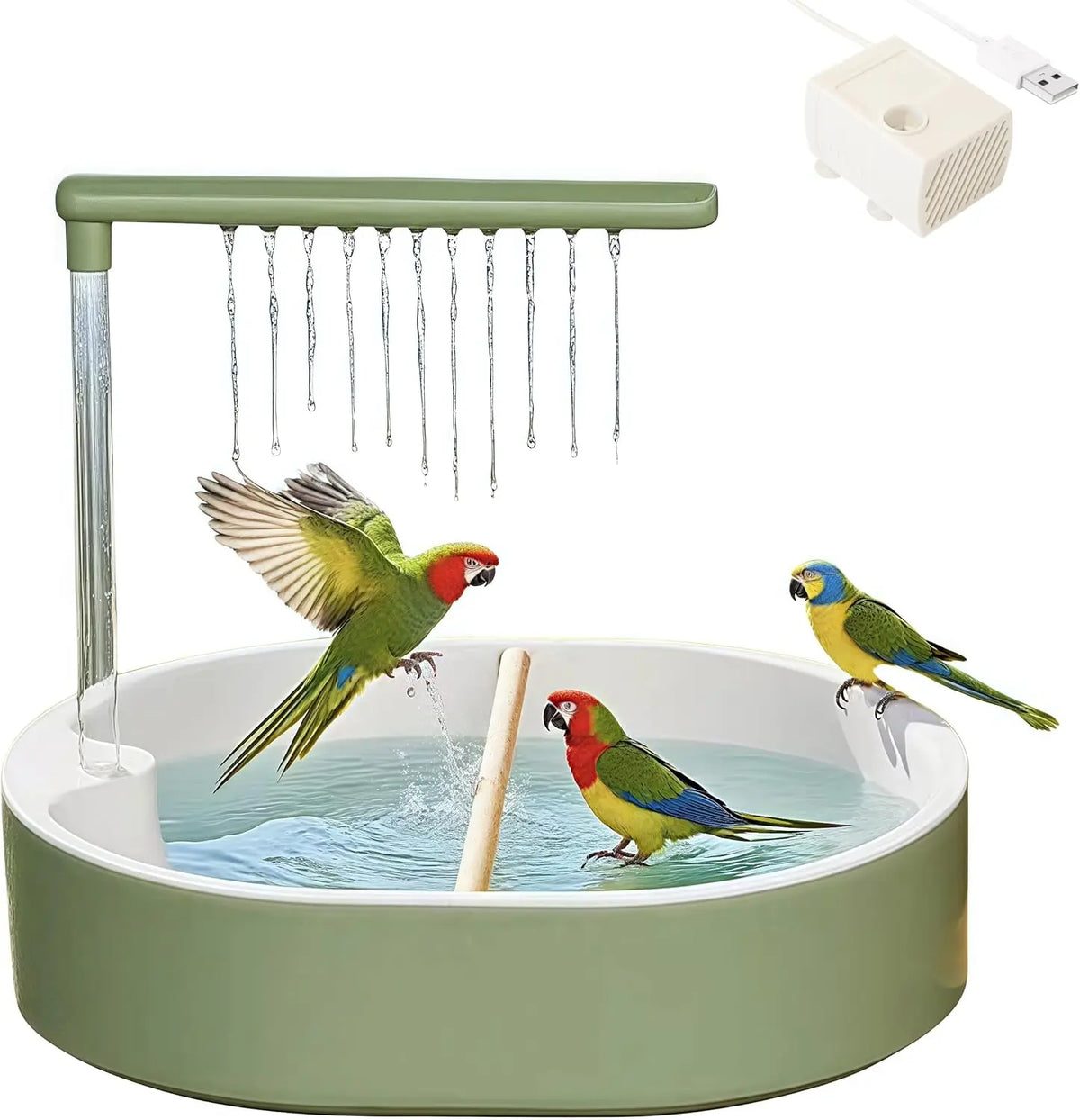 Parakeet Bird Bath for Cage Indoor,Parrot - MyPetDollar.com
