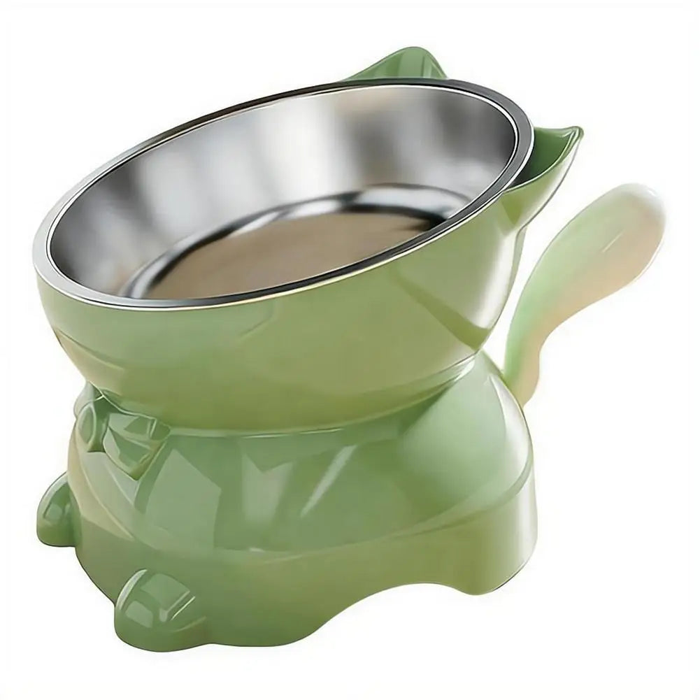 Creative Cat Head Shaped Bowl Cat Food Bowl - MyPetDollar.com