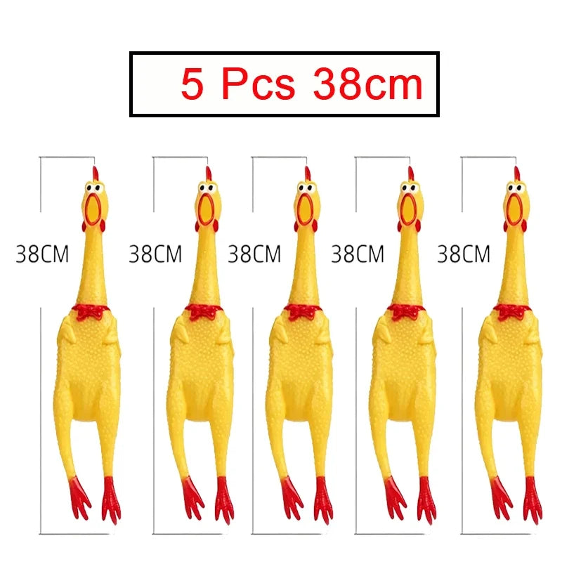 2 3 Chicken Screaming Squeezing Sound Toy – 10 Colors