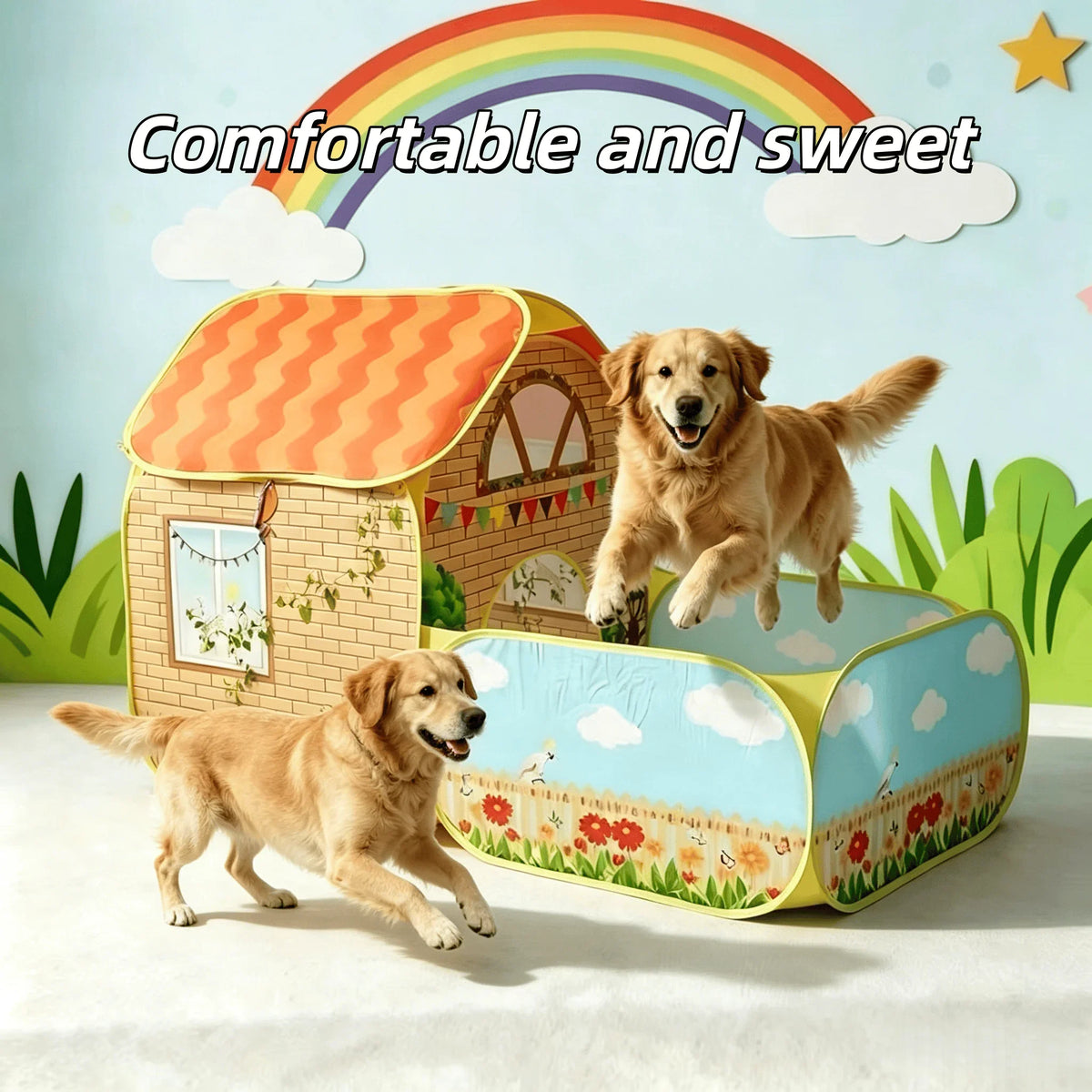 Large Breathable Indoor Dog and Cat Sleeping - MyPetDollar.com