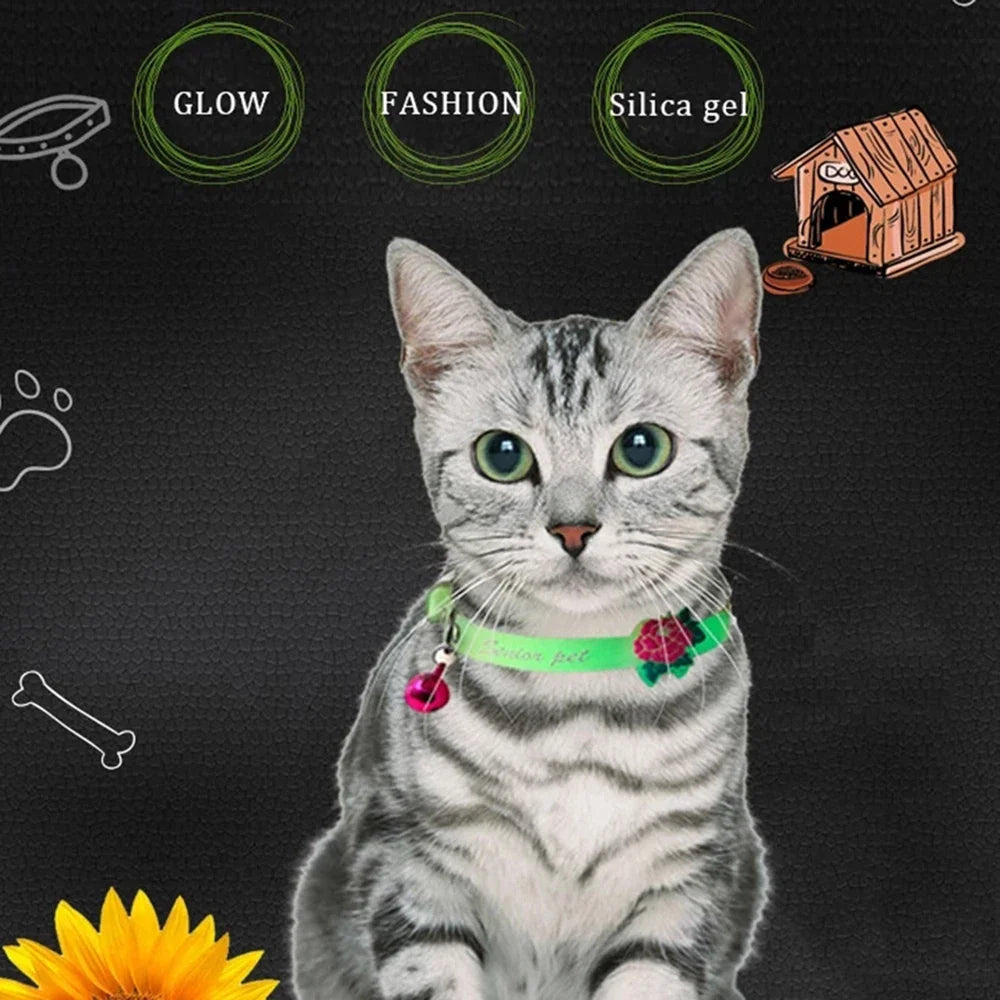 Luminous Cat Necklace Glowing Small Dog Cat - MyPetDollar.com