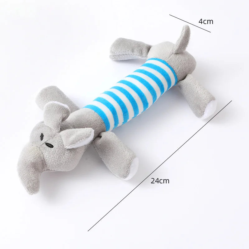 Interactive Eco - Friendly Plush Duck Dog Plaything