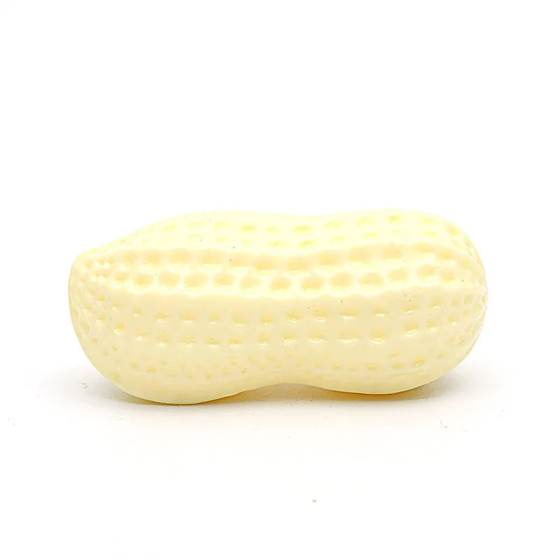 Rubber Dog Chewing Toy Simulation Peanut Squeaking Plaything Grinding