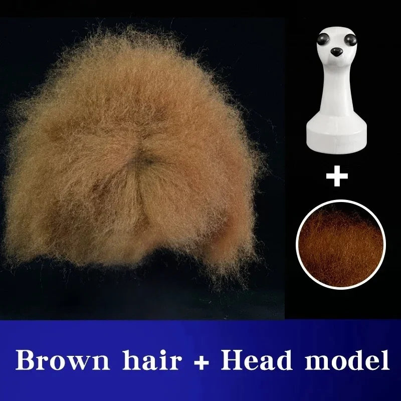 Pet Grooming Teddy Simulated Head Practice Hair Fake Dog – Dog Supplies