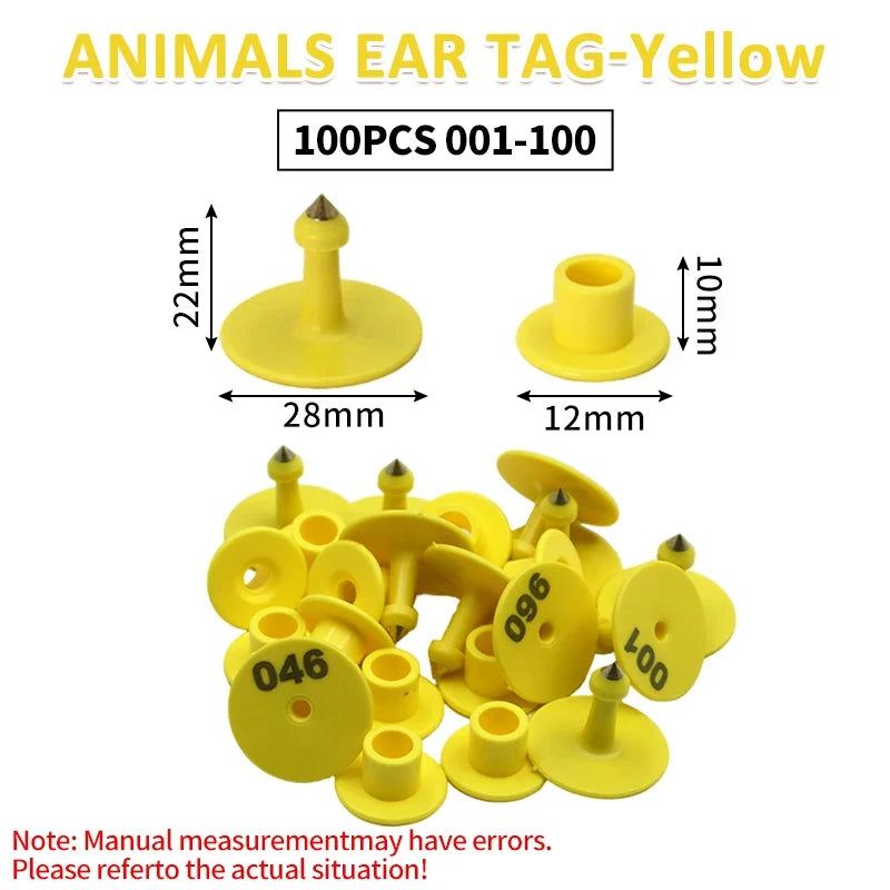 Defense Shedding Pig Ear Tag with Animal Code Sheep – 4 Colors