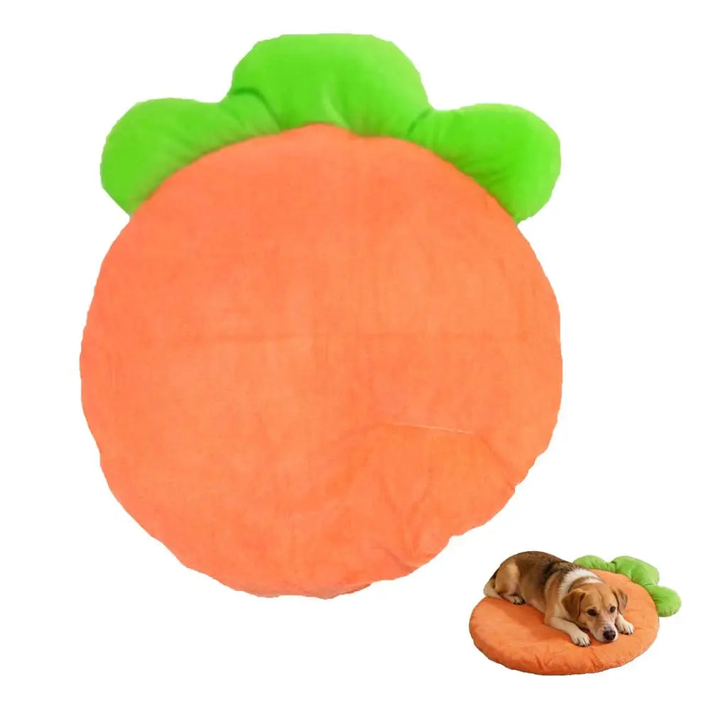 Cute Carrot Shaped Pet Sleeping Pad Soft High Elastic Cotton