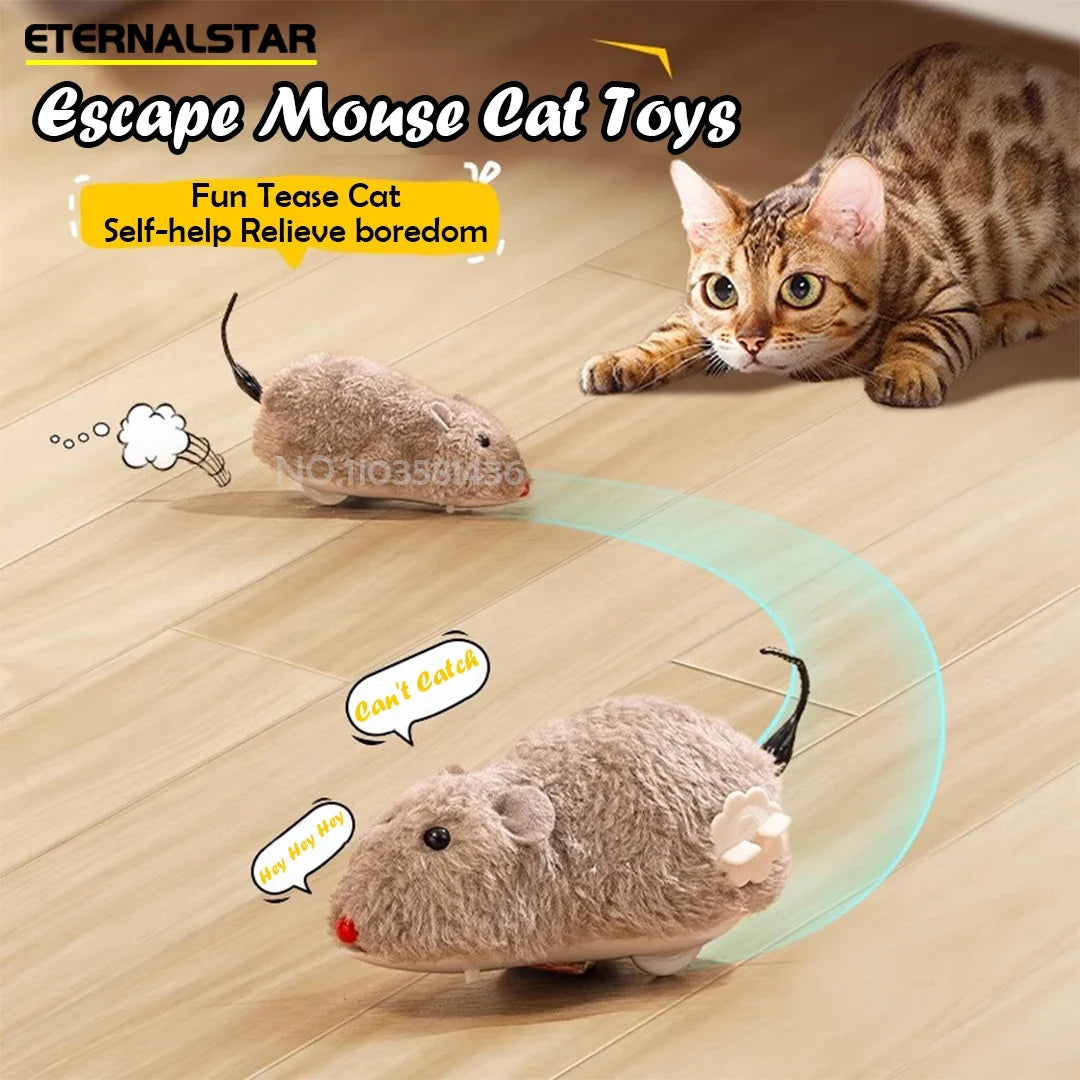 Cat Toys Clockwork Simulation Mouse No - MyPetDollar.com