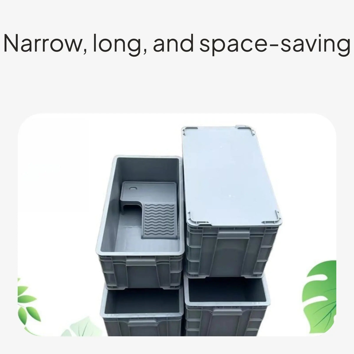 Rectangular Turtle Habitat With Drain Narrow - MyPetDollar.com