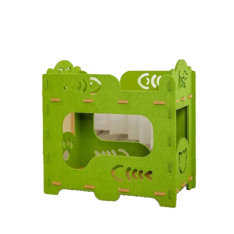 2-Layer Felt Cat House Indoor - MyPetDollar.com