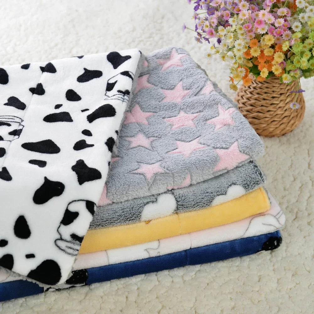 Winter Warm Pet Bed Mat Flannel Dog Cushion - MyPetDollar.com