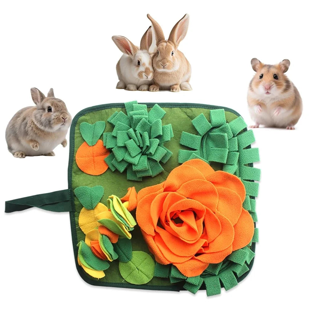 Rabbit Pet Snuffle Pad for Small Animals Dogs Puzzle Toy (2 colors)