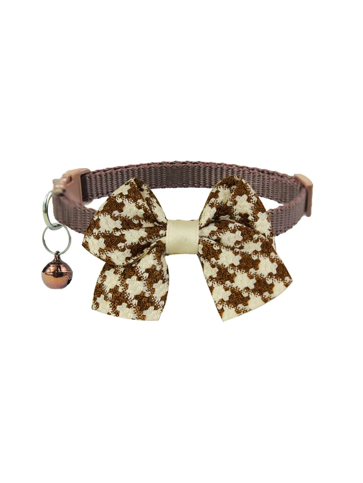 1 Brown Winter Dog Collar, Adjustable