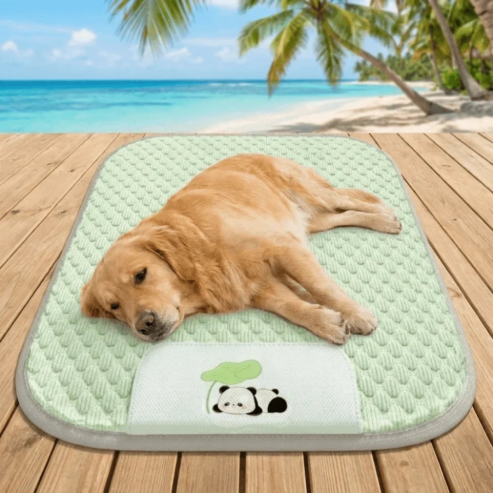 Pet Accessories Breathable Dog Cool Mat Soft Anti Slip Sleep – 2 Colors