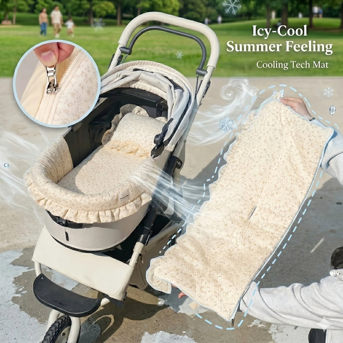 Double-sided Pet Dog Stroller Cushion | Cool - MyPetDollar.com