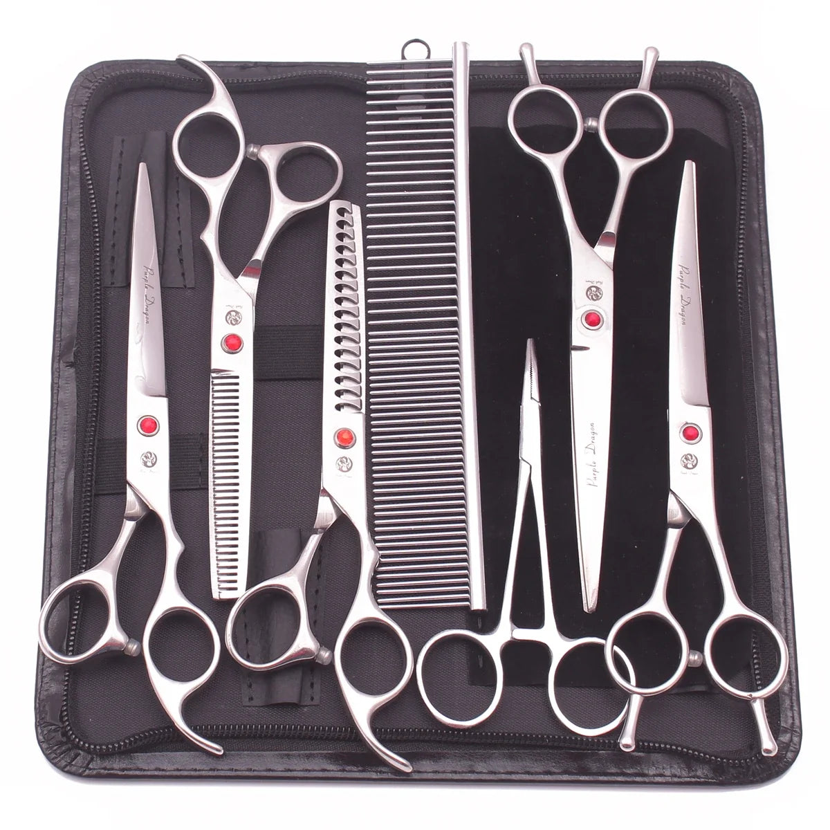 Purple Dragon Dog Grooming Scissors Kit 7" - MyPetDollar.com