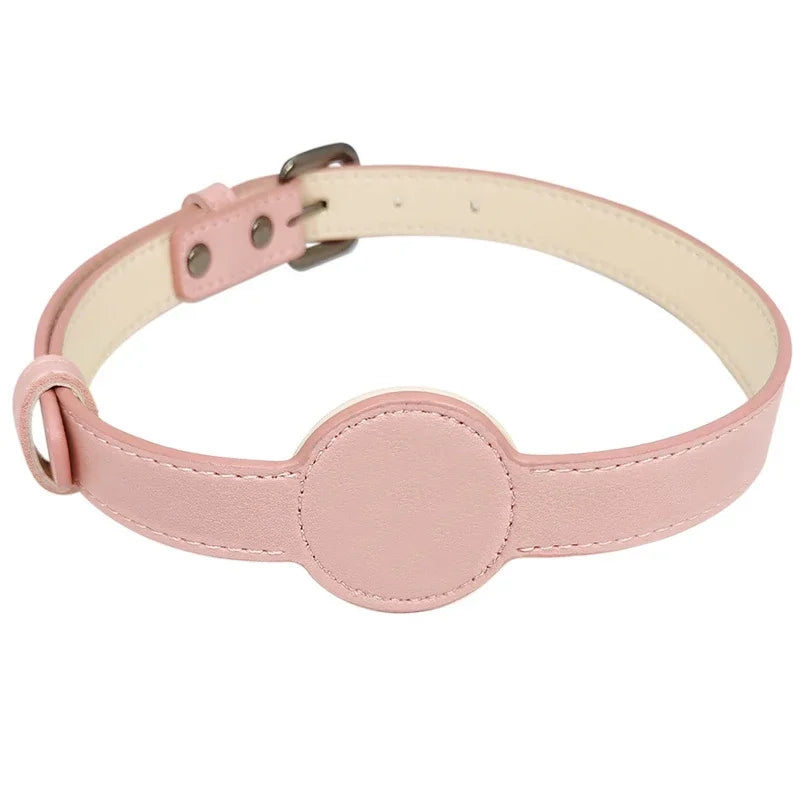 Leather AirTag Cat Collar-Non Breakaway - MyPetDollar.com