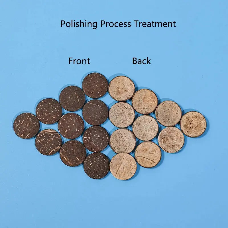 20/50Pcs Natural Coconut Shell Wood Aquarium - MyPetDollar.com