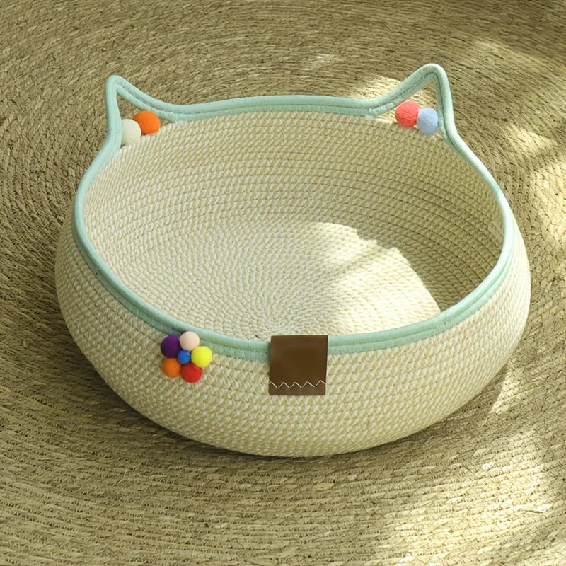 Durable 2-in-1 Cat Scratcher & Bed + - MyPetDollar.com