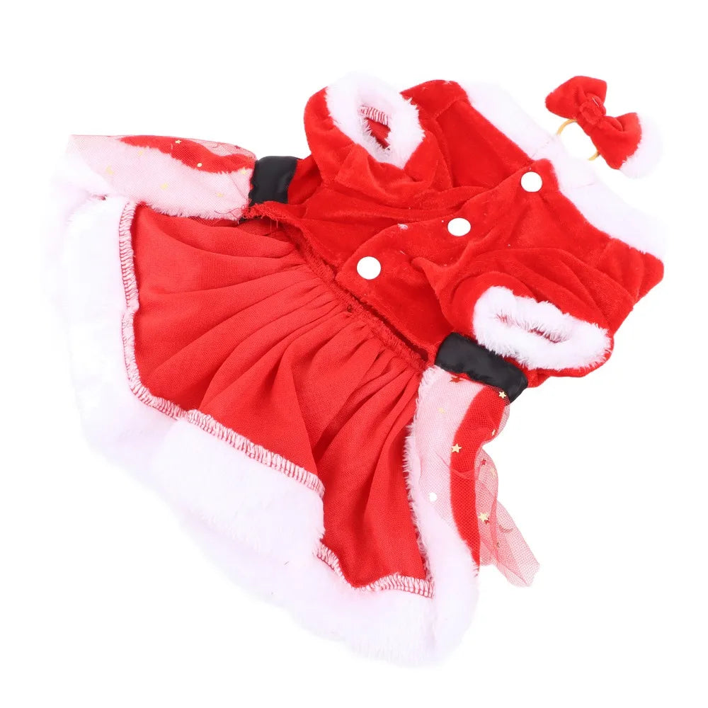 Washable Velvet Pet Christmas Costume Mesh - MyPetDollar.com