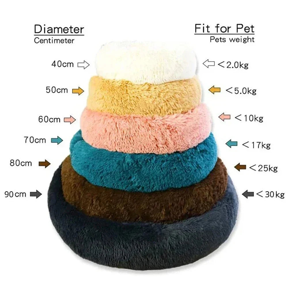 40-90cm 6 Sizes Round Pet Bed for Large Dog - MyPetDollar.com