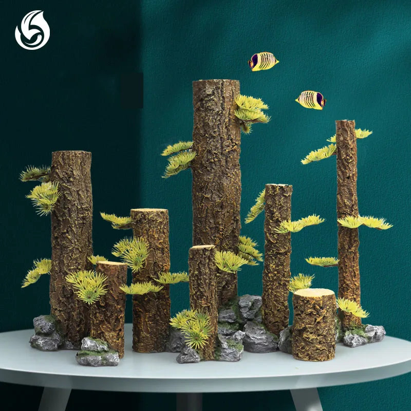 Simulation Tree Trunk Sinking Wood Driftwood - MyPetDollar.com