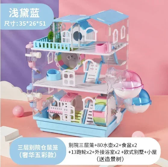 2/3 Layer Acrylic Pet Hamster Cage - MyPetDollar.com