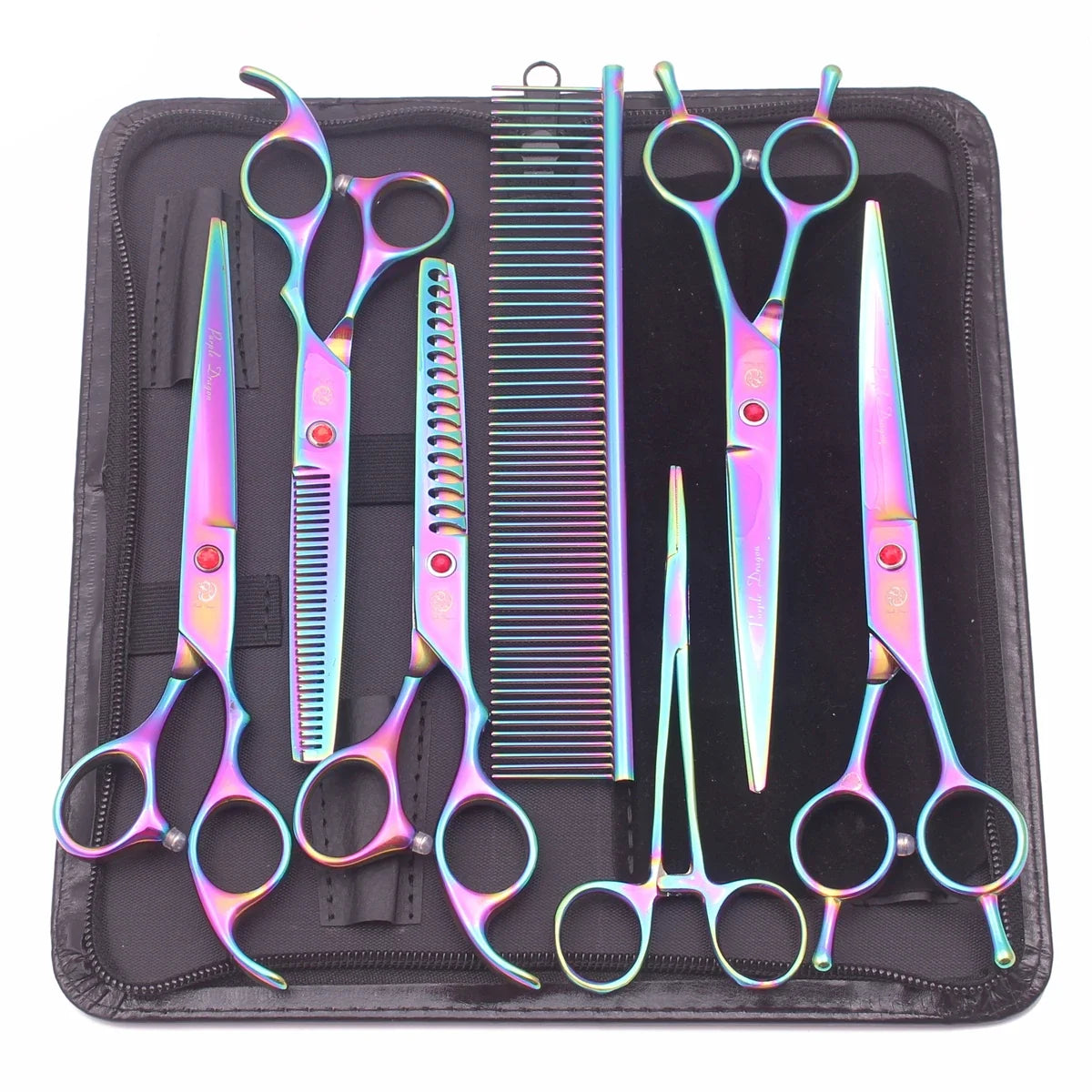 Purple Dragon Dog Grooming Scissors Kit 7" - MyPetDollar.com
