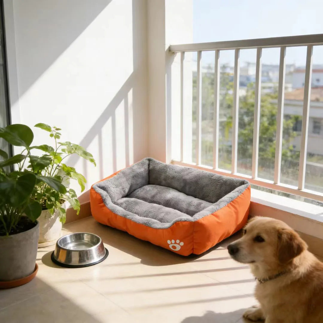 Soft Plush Dog Bed Washable, Warm Cat Nest - MyPetDollar.com