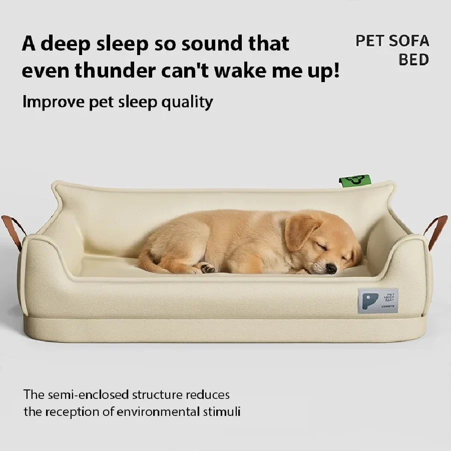 Orthopedic Leather Dog Bed Sofa – Detachable - MyPetDollar.com
