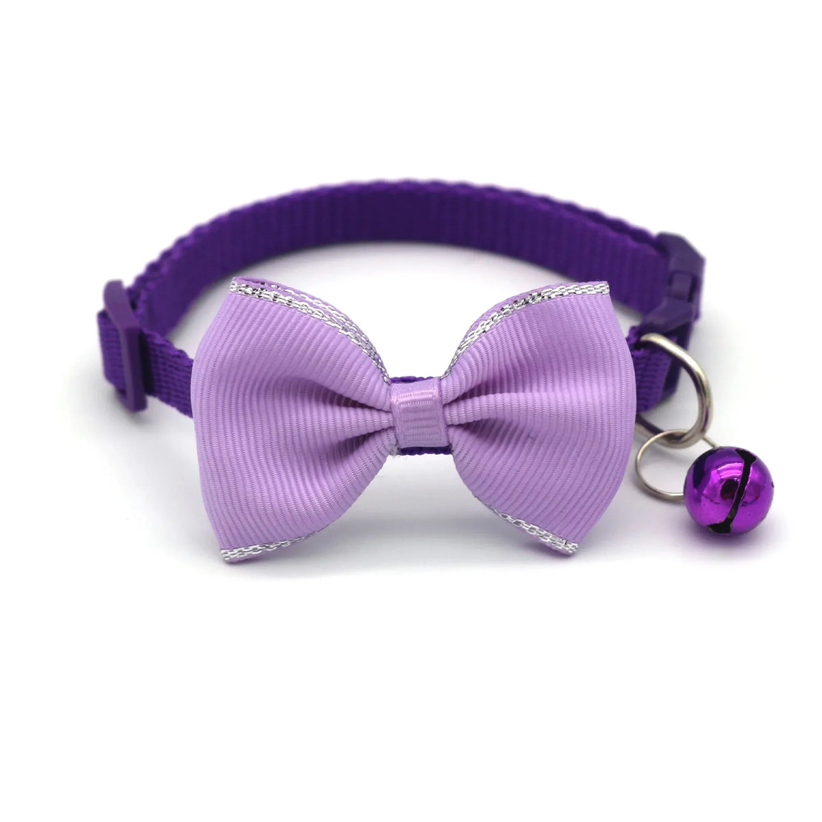 Cat Collar Solid Color Bowknot Puppy - MyPetDollar.com