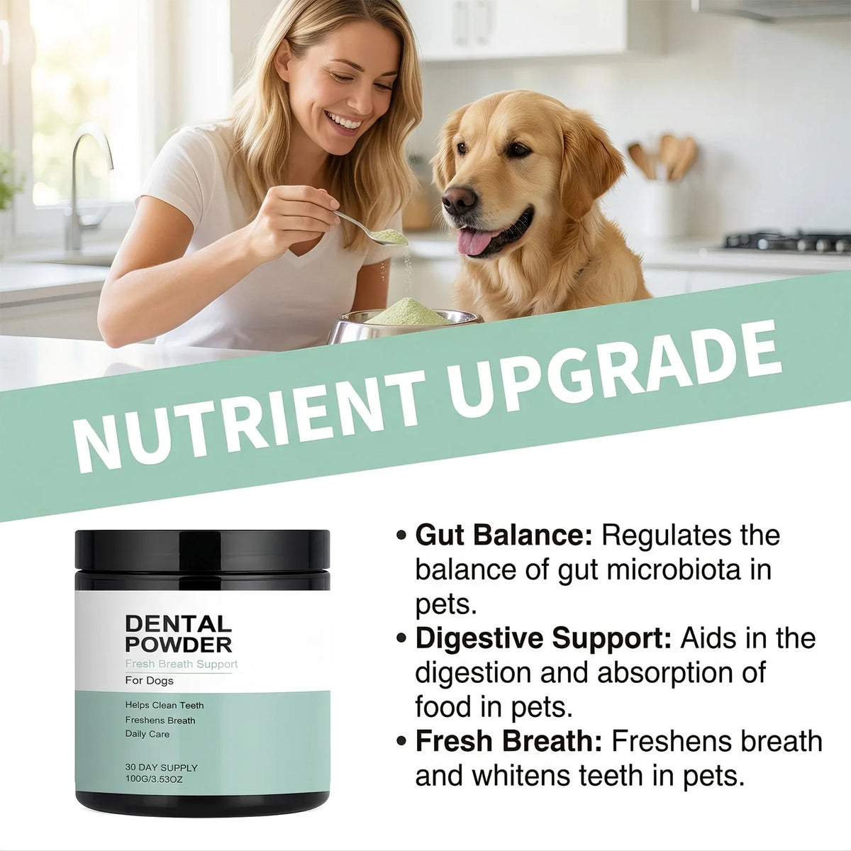 Dog Breath Freshening Dental Powder - MyPetDollar.com