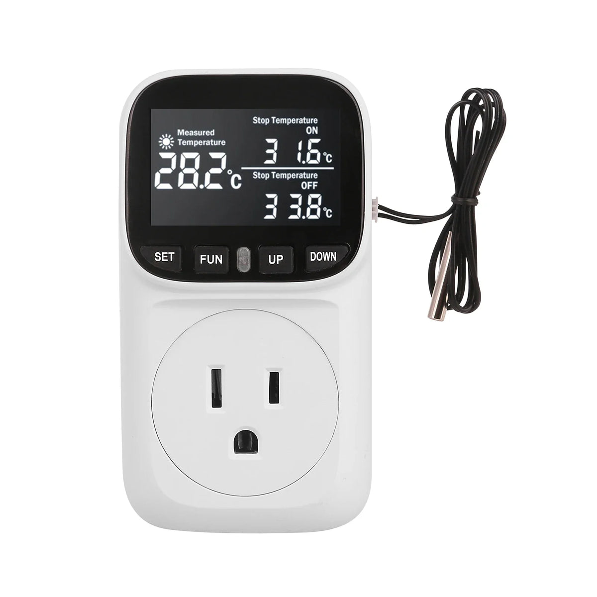 Cooling 240v 10A Temperature Controller Socket Digital Display Smart – 4 Colors