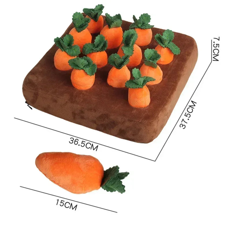Dog Toys Snuffle Mat for Pet Plush Carrot - MyPetDollar.com