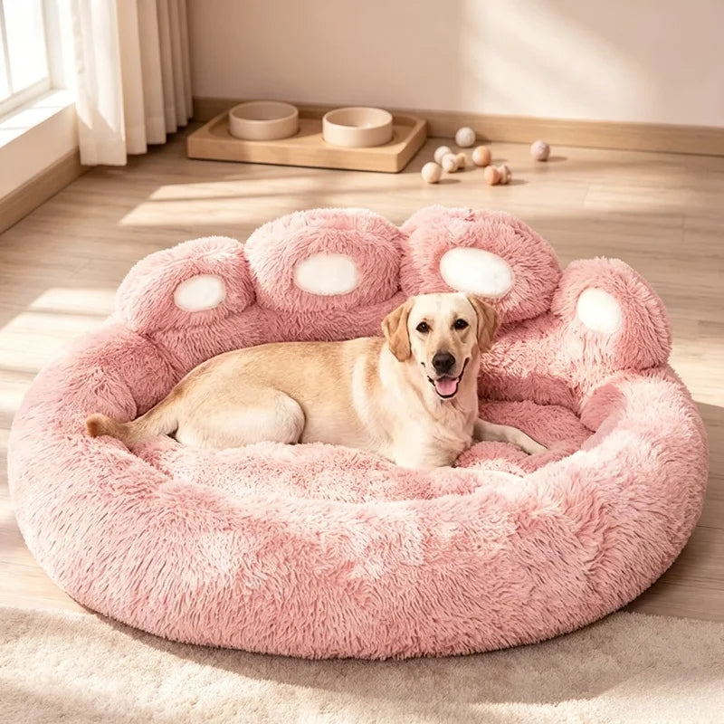 Winter Bear Paw Shape Pet Sofa Bed Soft - MyPetDollar.com