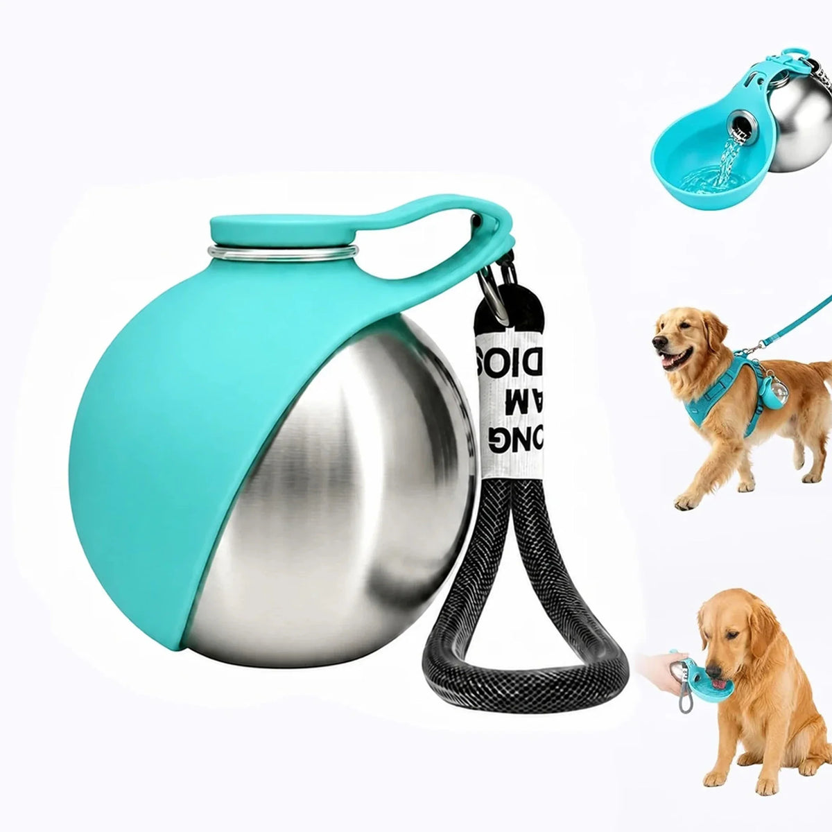 Pet Water Dispenser,dog Travel Cup,cat Bottle, Stainless Steel