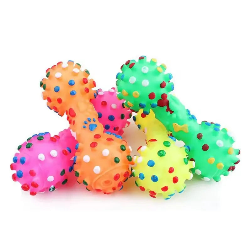 Dog Chew Toy Natural Rubber Safe Friendly Flexible Bite, Durable