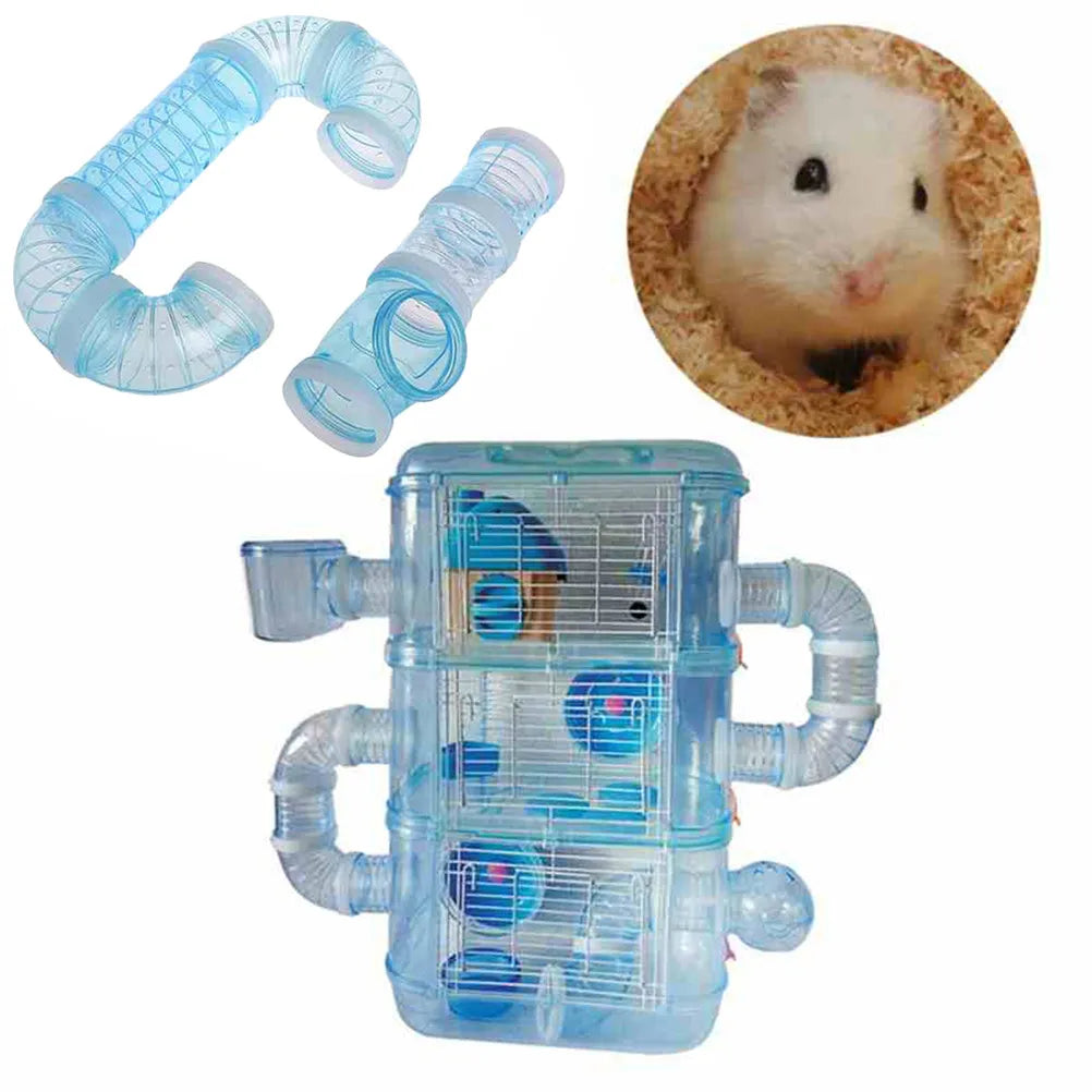 2Pcs Hamster Tunnel Tube Plastic Exercise - MyPetDollar.com