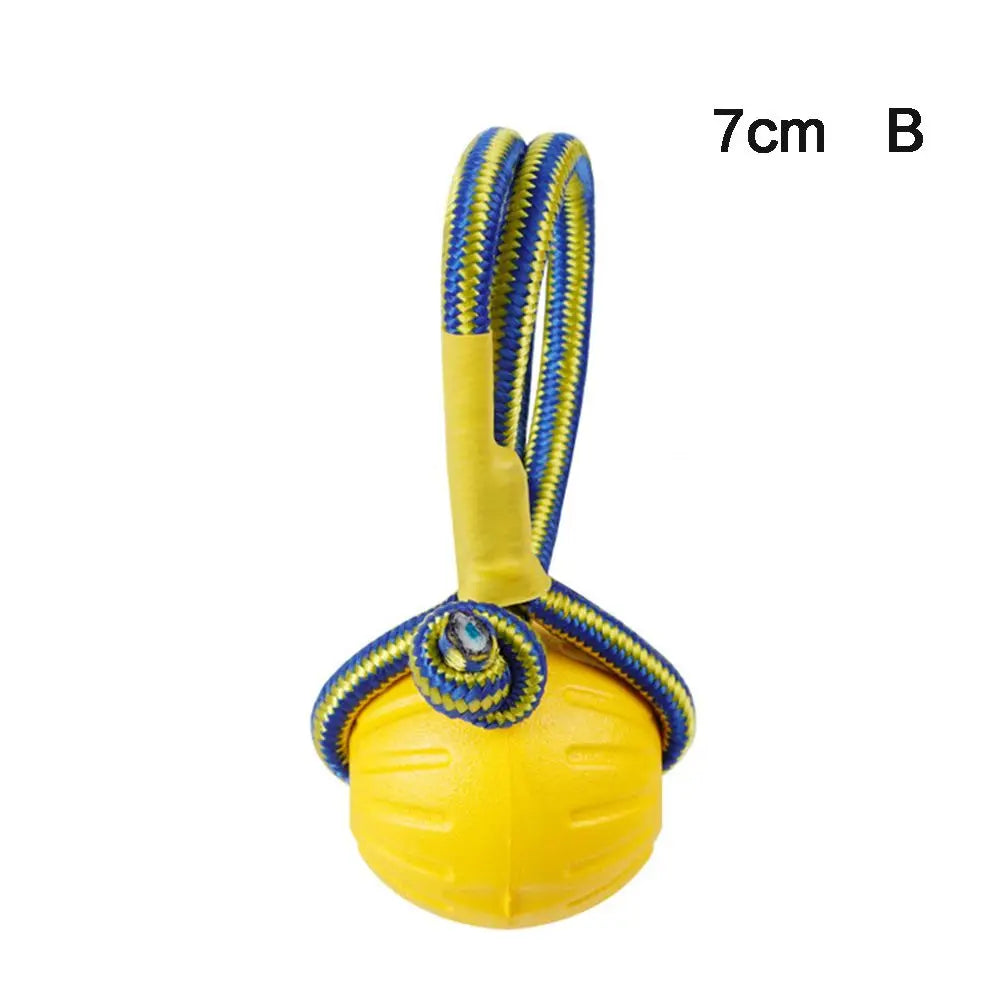 Interactive 7cm 9cm Indestructible Rubber Ball Dog Training Chew Play