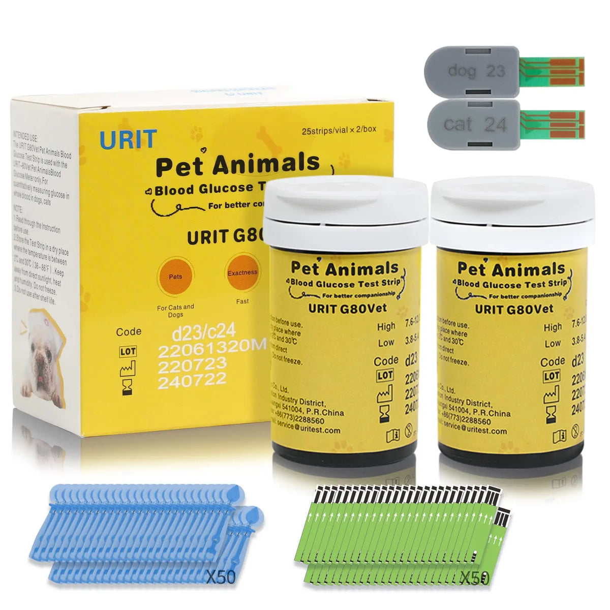 Glucose Monitoring Kit for Dogs & Cats, Pet Blood Sugar