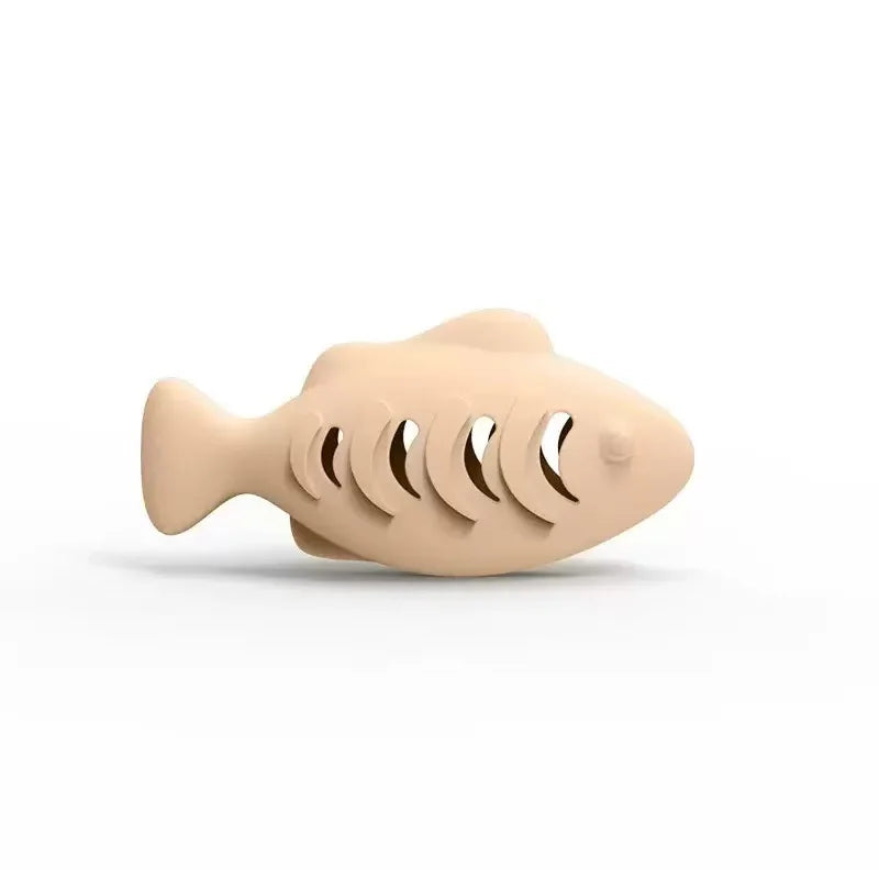Silicone Leak‑treat Fish Cat Plaything Dental Cleaning Self Play – 3 Colors