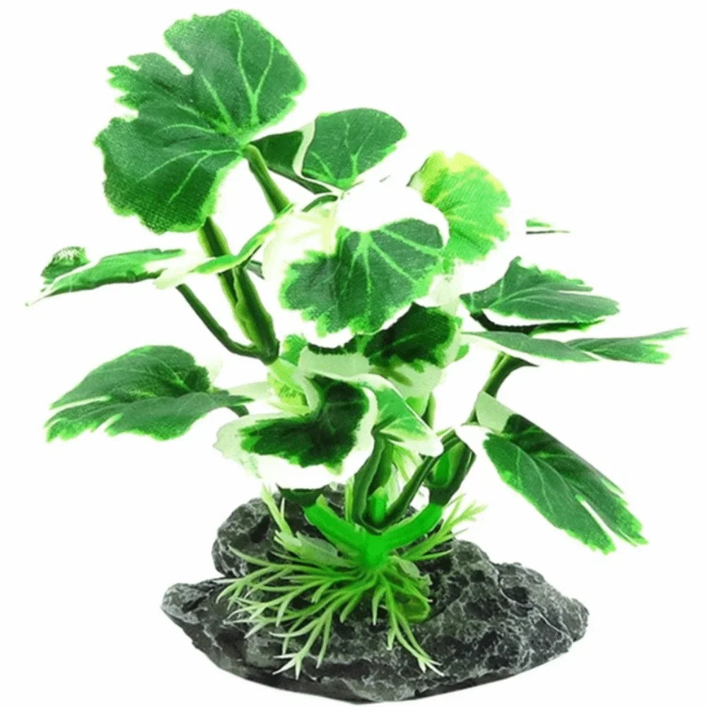 Plastic Material Aquarium Plants Realistic Design Silk Texture – 10 Colors