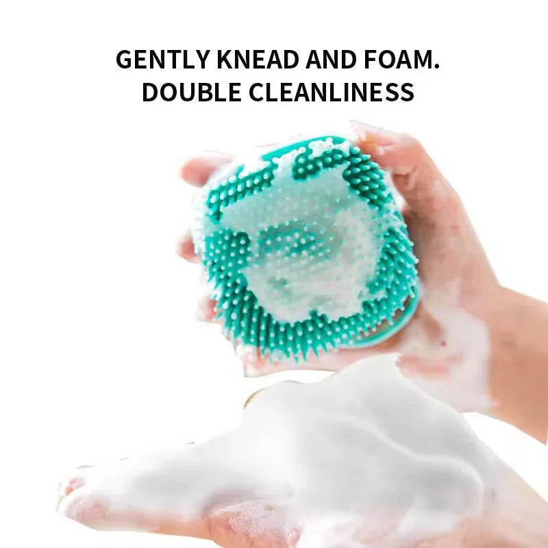 Pet Shower Brush Silicone Massage Scrubber - MyPetDollar.com