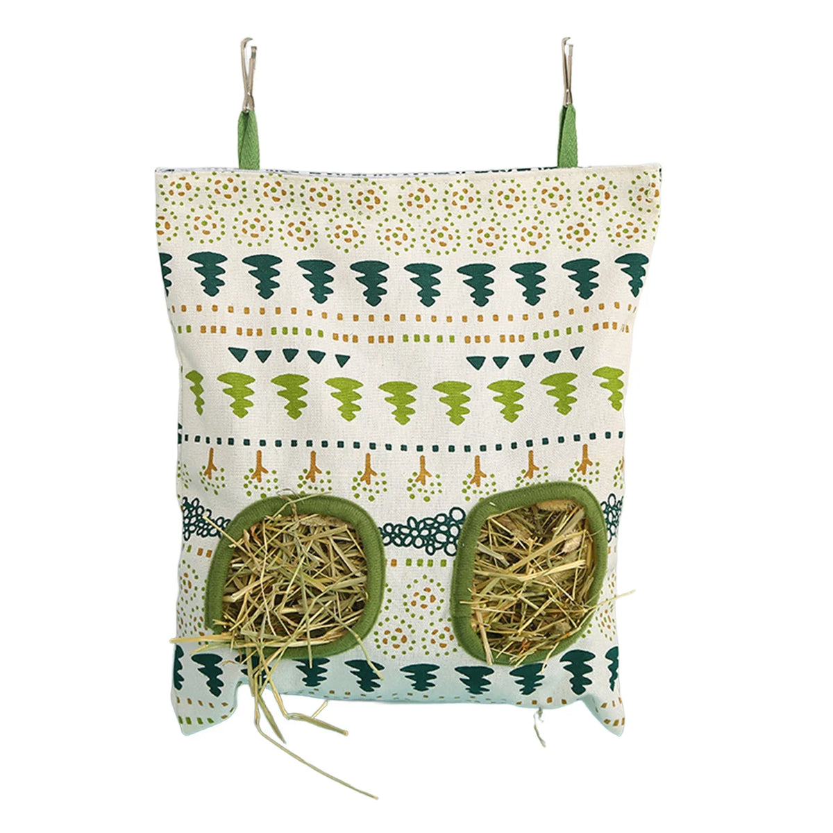 Hay Bag Hanging Pouch Food Feeder Holder Feeding Dispenser